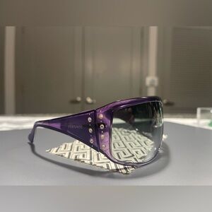 Versace crystal Purple Sunglasses